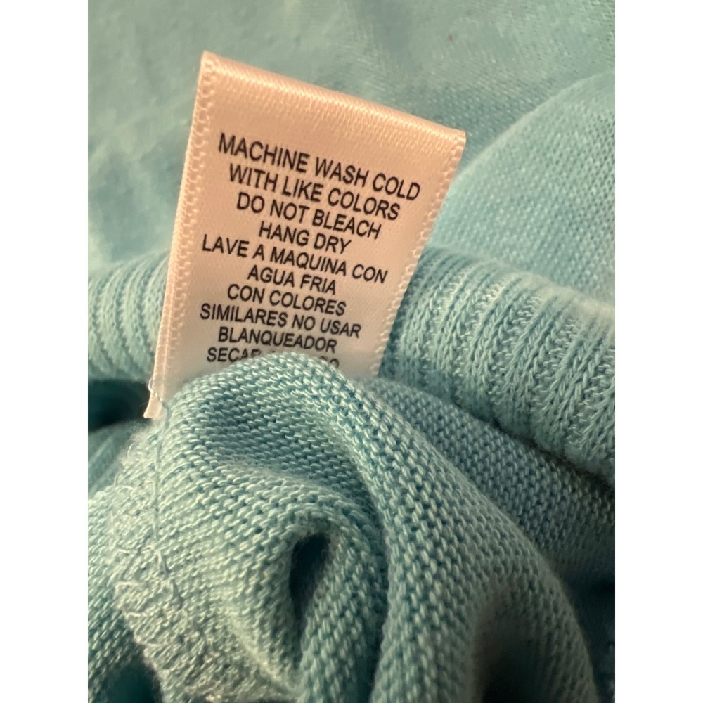 Zenana Outfitters M Robin Egg Blue Snap Cardigan Coastal Preppy Lightweight - Picture 6 of 9